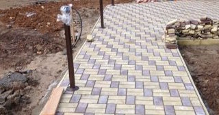 Укладка тротуарной плитки под ключ в Тихорецке в октябре