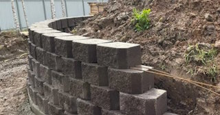 Установка подпорной стенки в Тихорецке в октябре